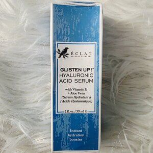 NWT Eclat Glisten Up! Hyaluronic Acid Serum w/Vitamin E + Aloe Vera